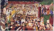 James Ensor Christs Entry Into Brussels in 1889 oil